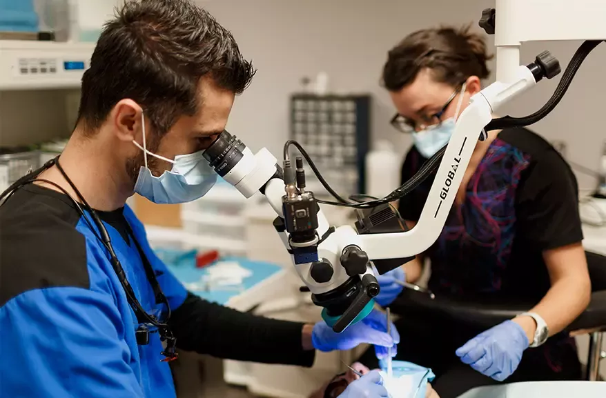 Performing dental procedure